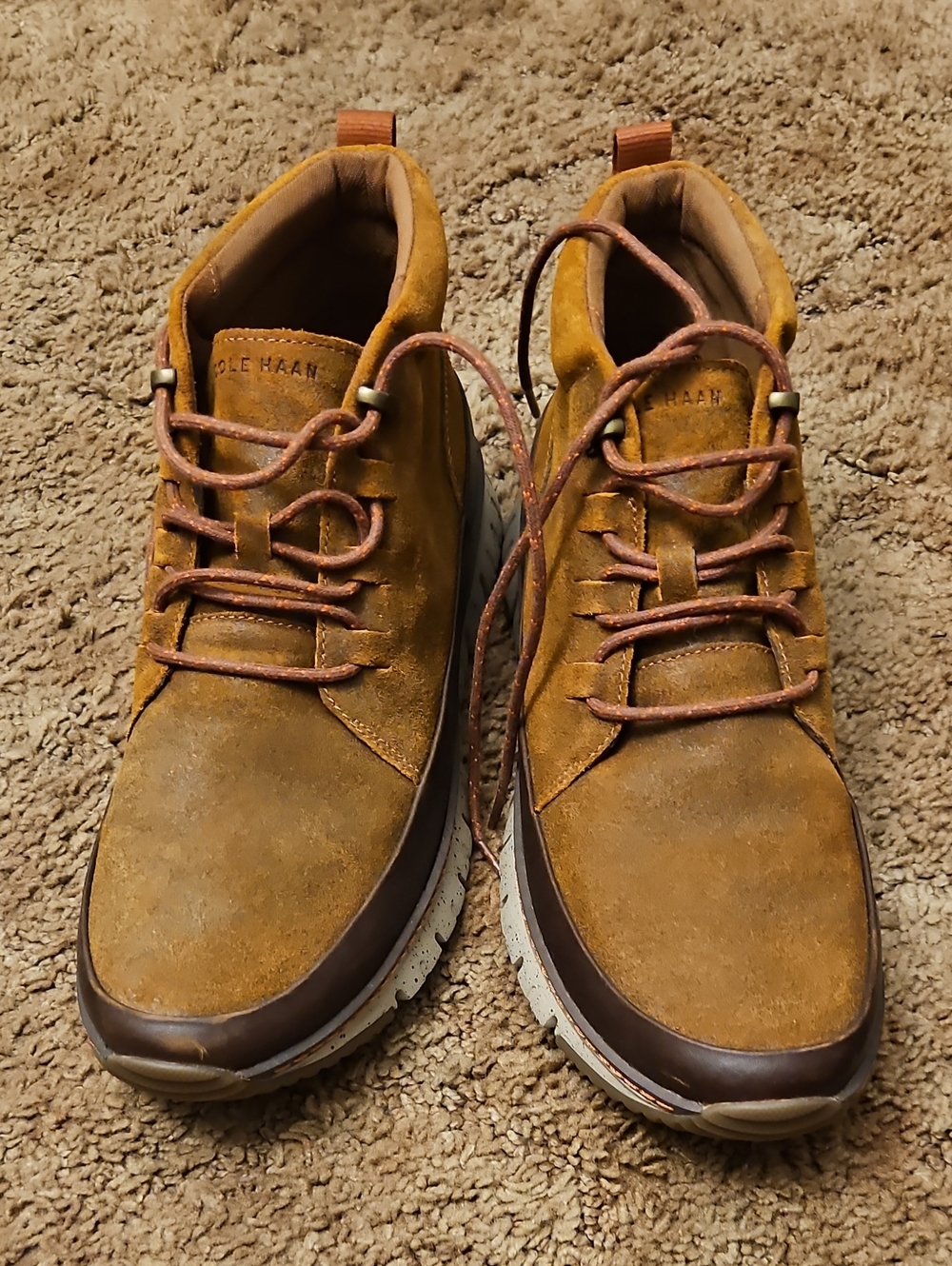 Cole Haan Men’s Brown Suede Chukka Boots